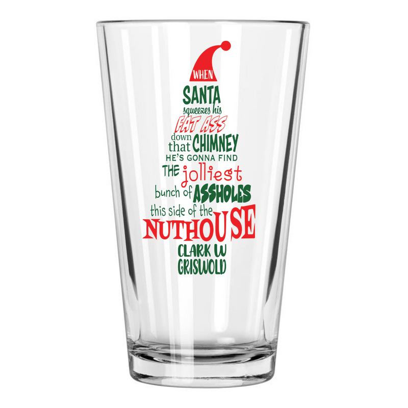 Christmas Vacation Beer Glass